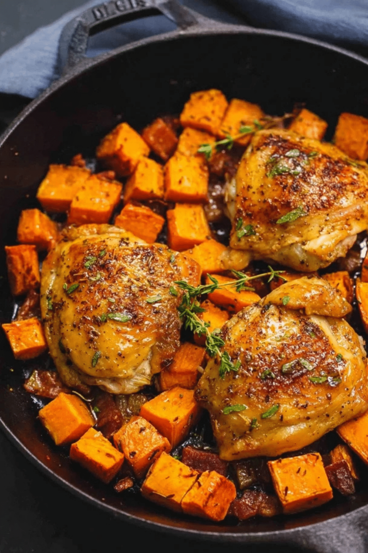 Honey Roasted Chicken and Sweet Potatoes