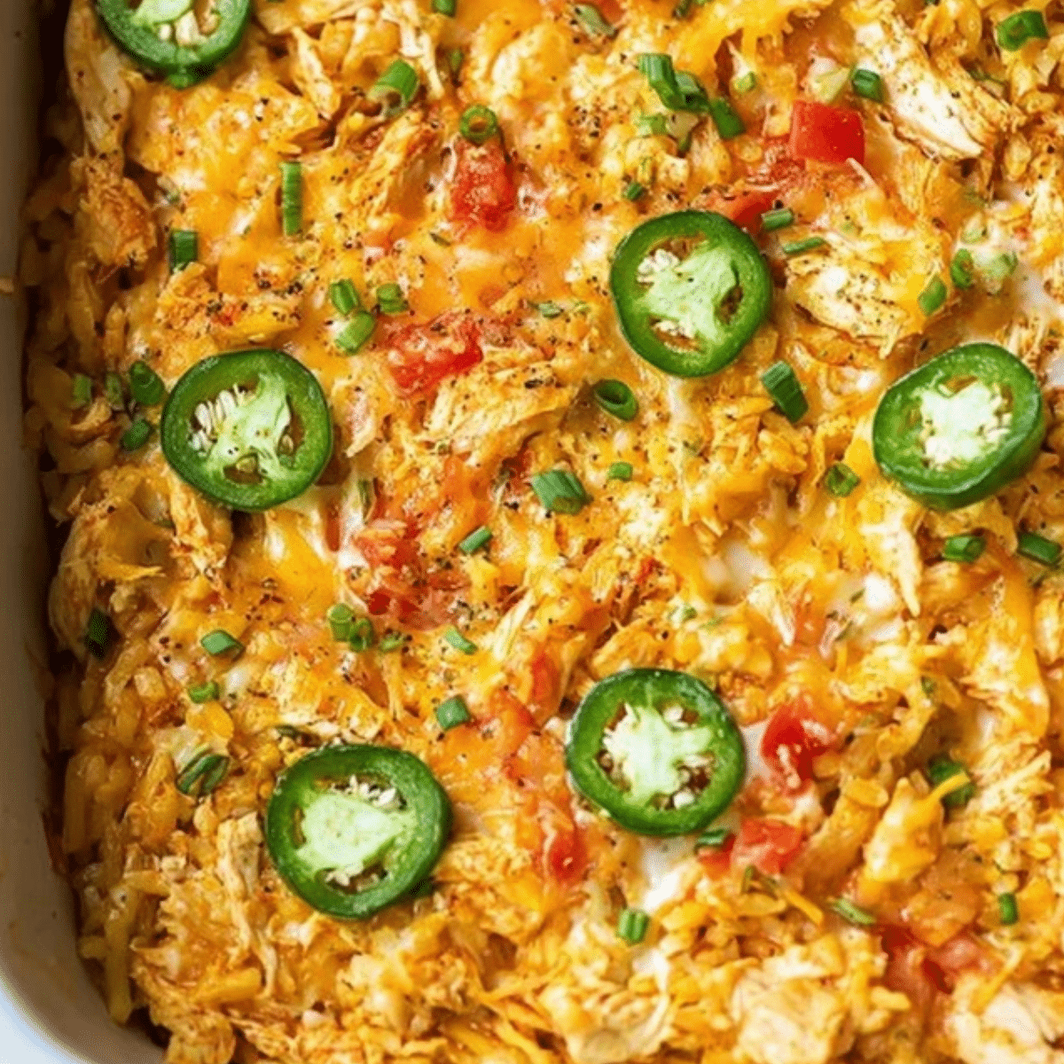 Jalapeño Buffalo Chicken Casserole