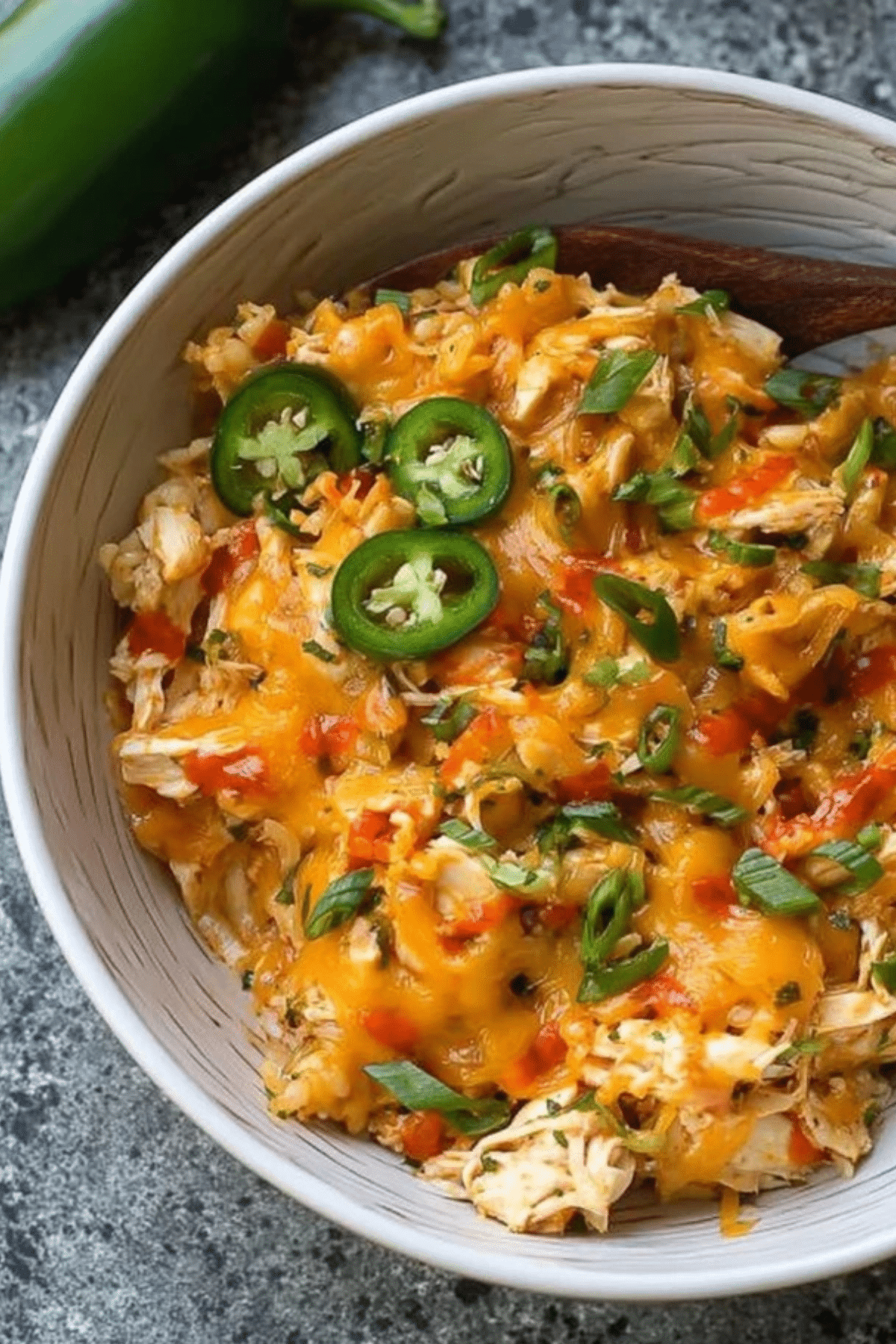 Jalapeño Buffalo Chicken Casserole