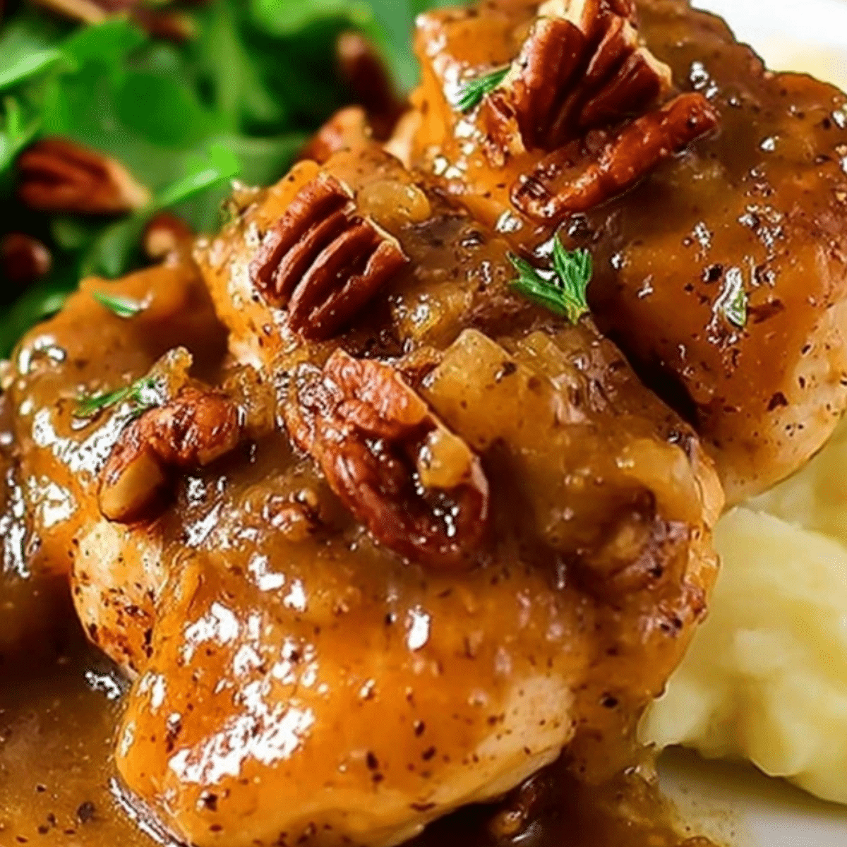 Maple Bourbon Pecan Chicken