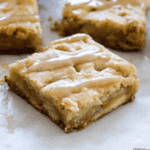 Maple Glazed Apple Blondies