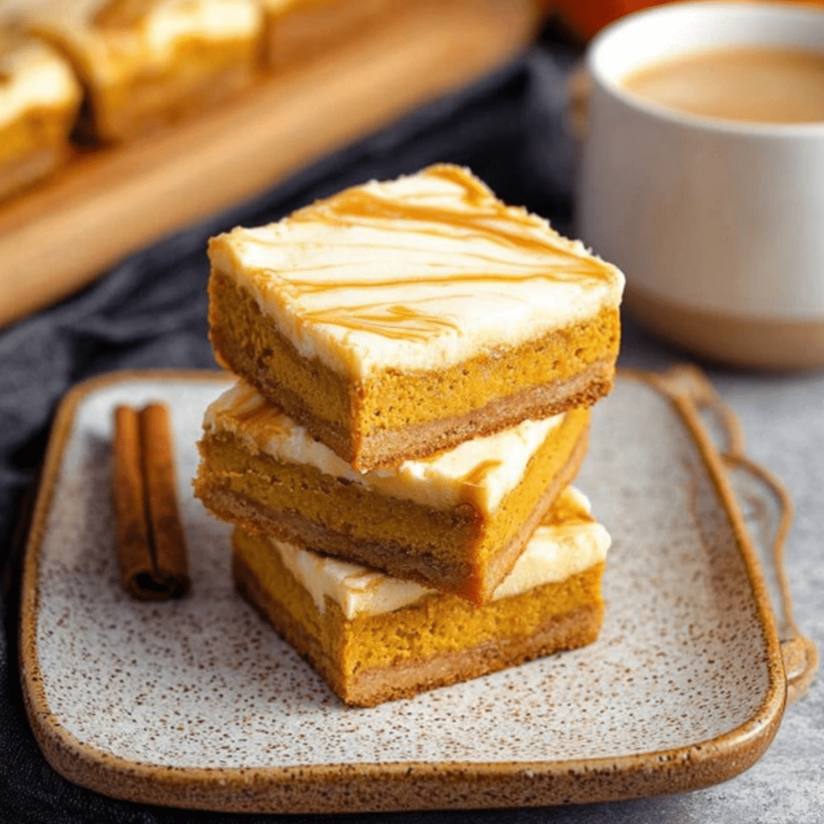 Pumpkin Cheesecake Bars