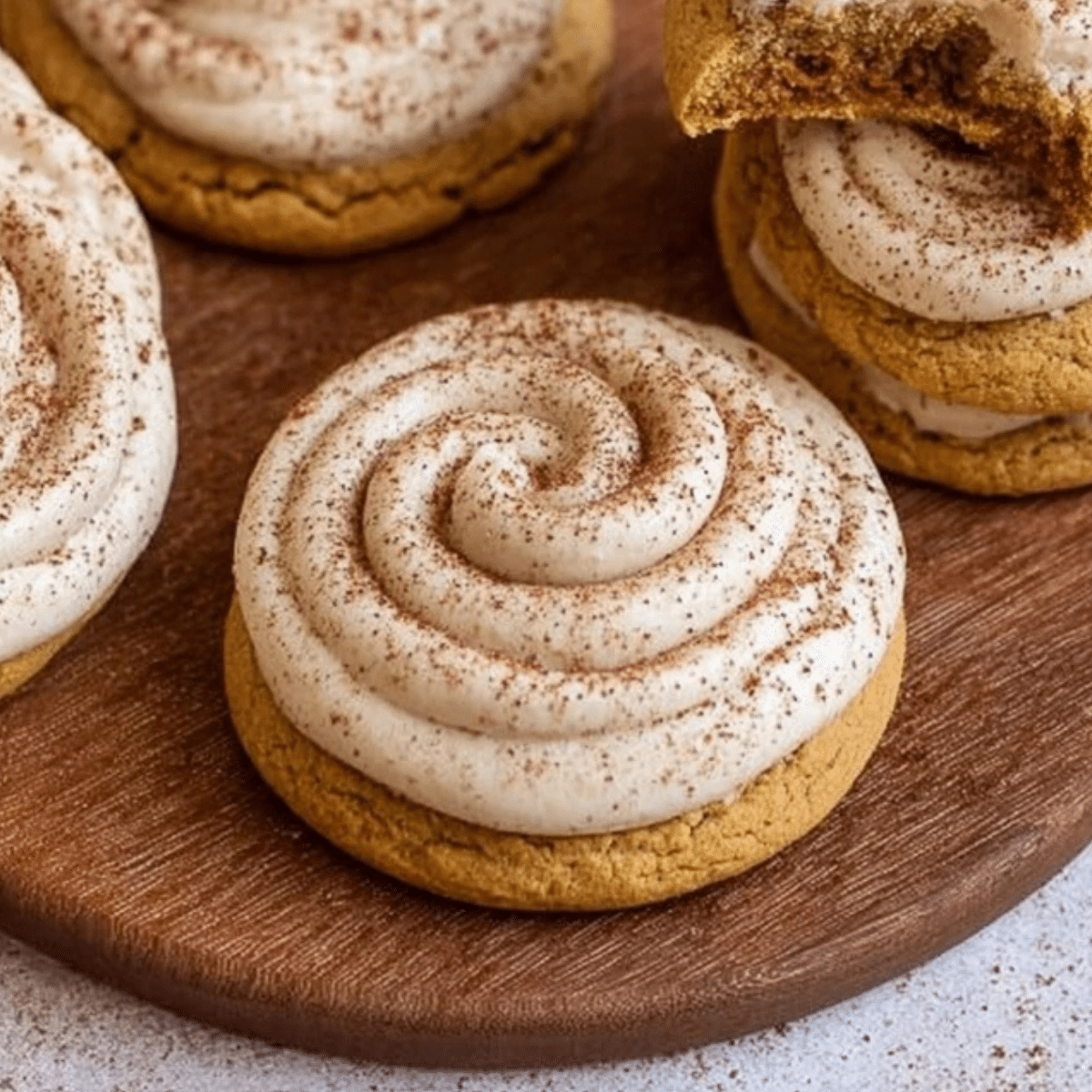 Pumpkin Cookies with Cinnamon Frosting