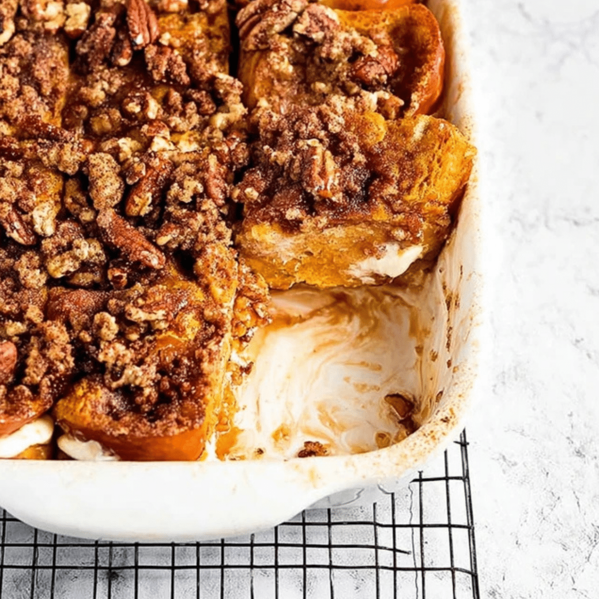 Pumpkin French Toast Bake