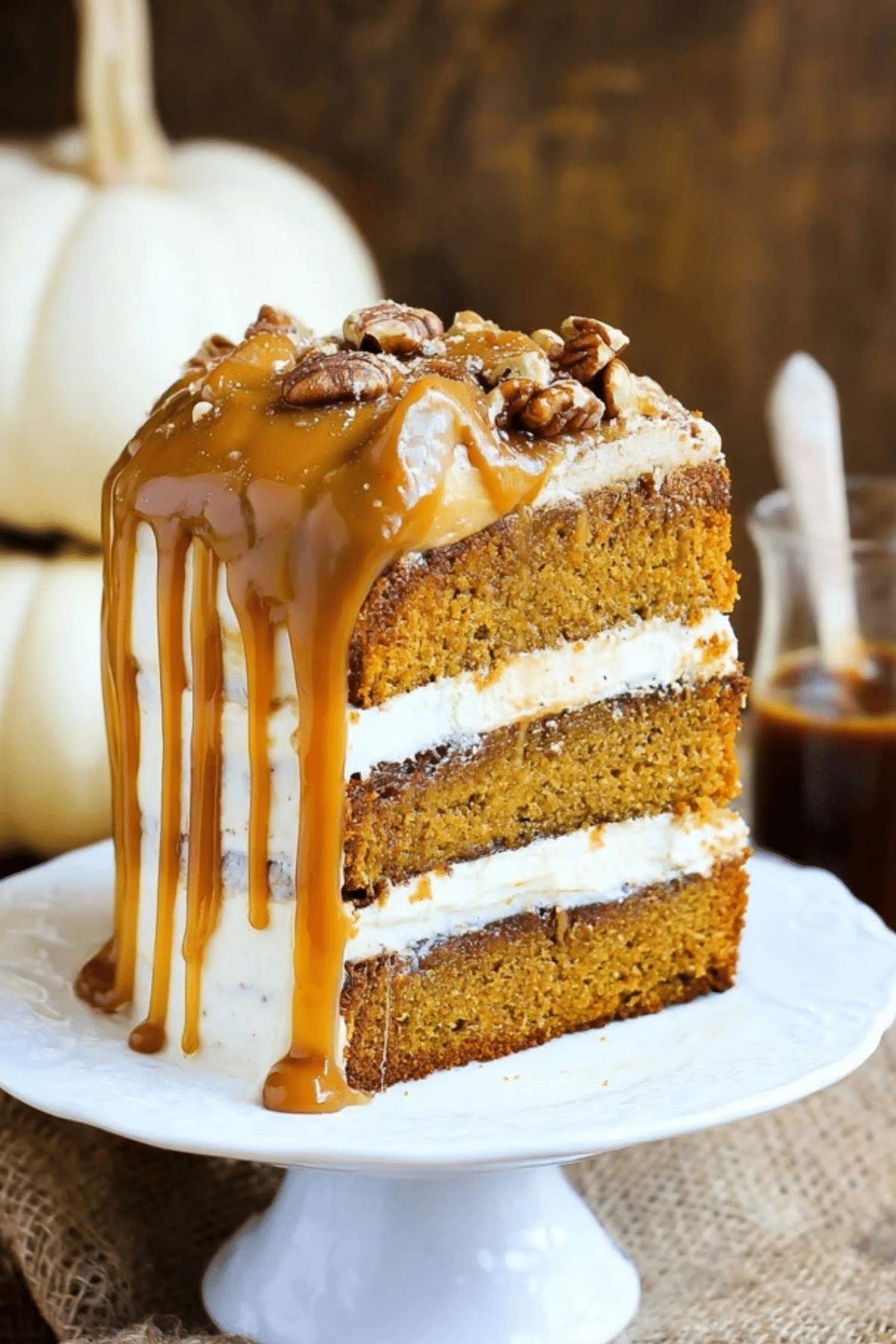 Pumpkin Salted Caramel Cake