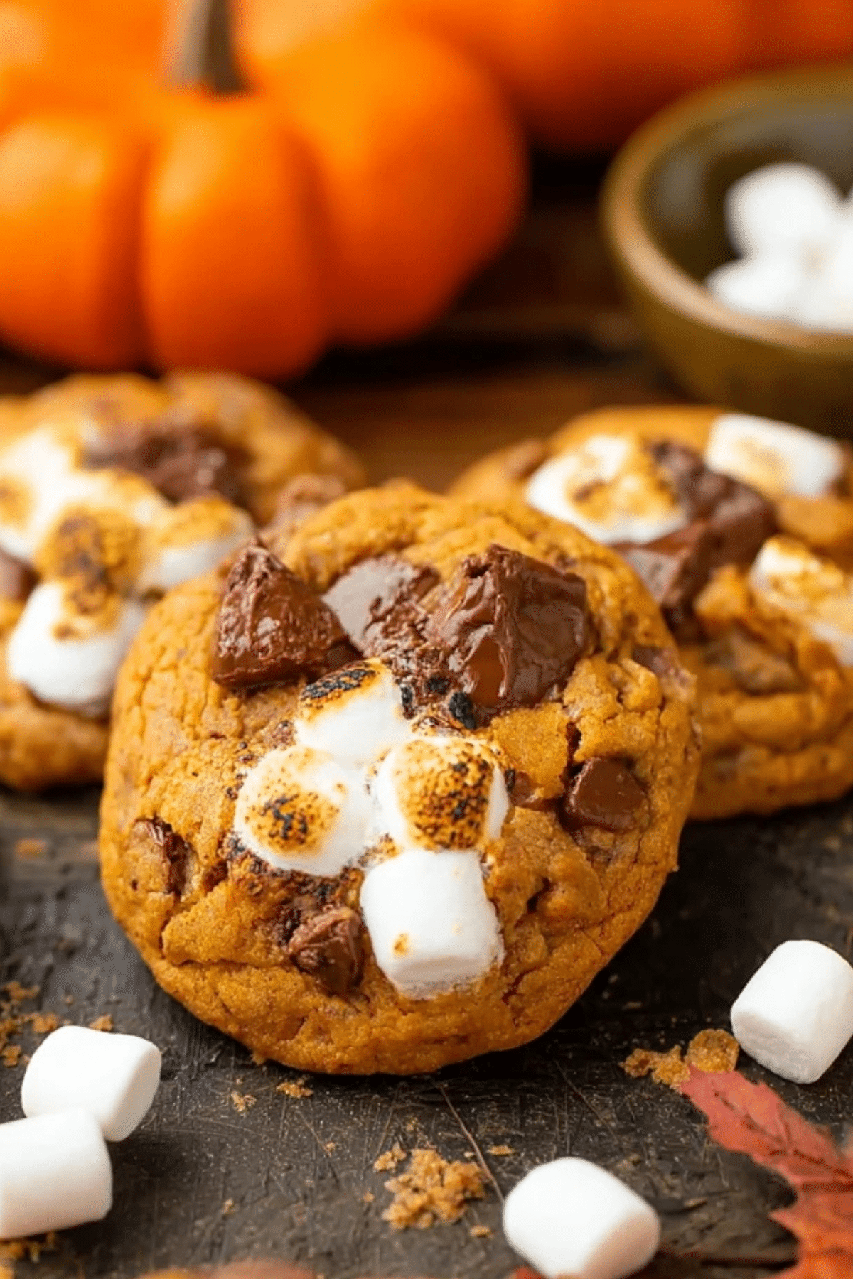 Pumpkin S’mores Cookies