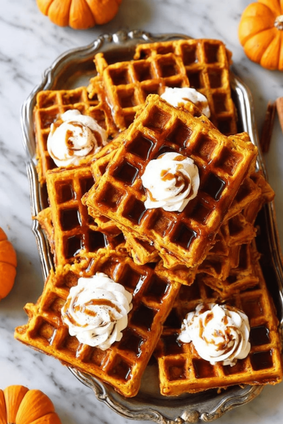 Pumpkin Spice Waffles