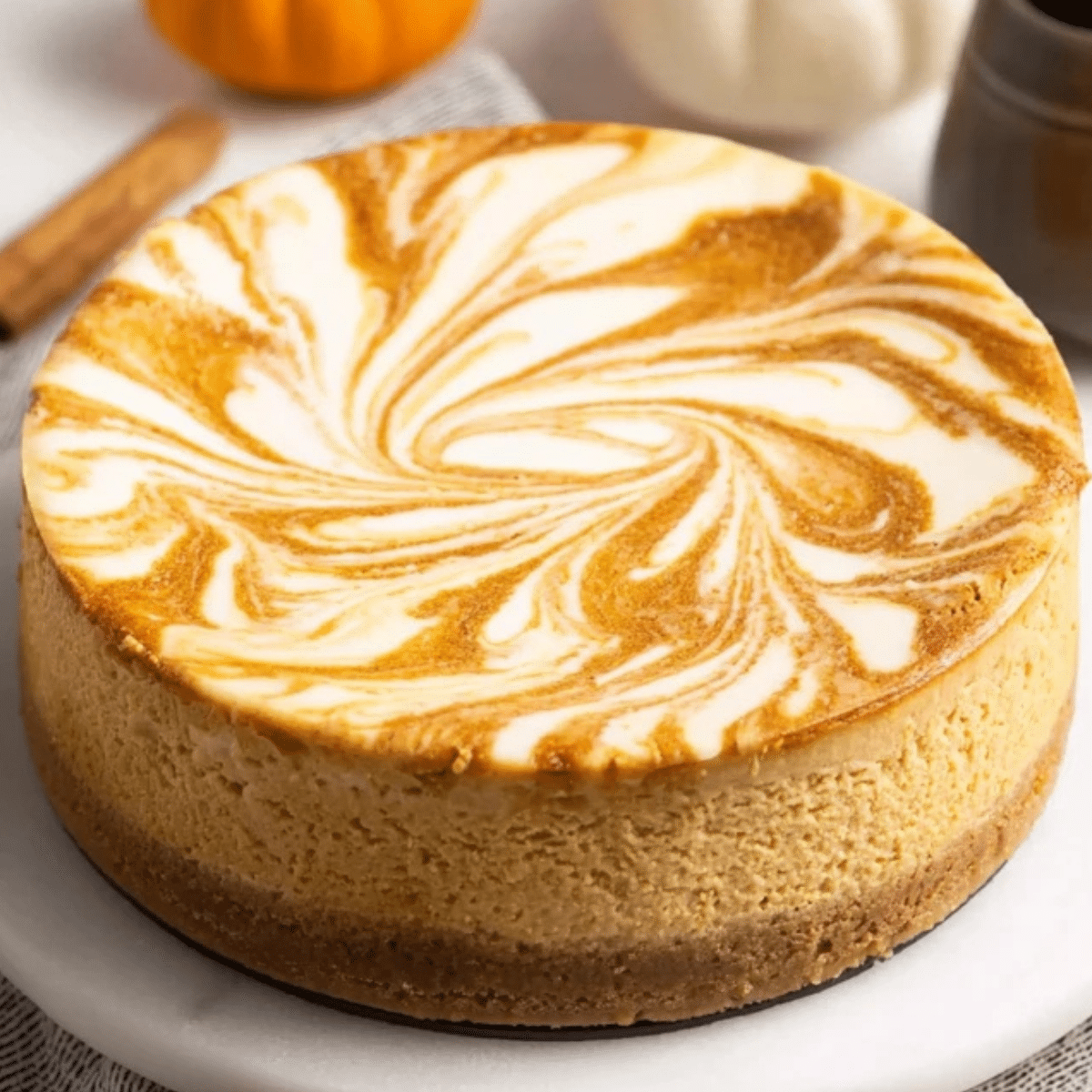 Pumpkin Swirl Cheesecake