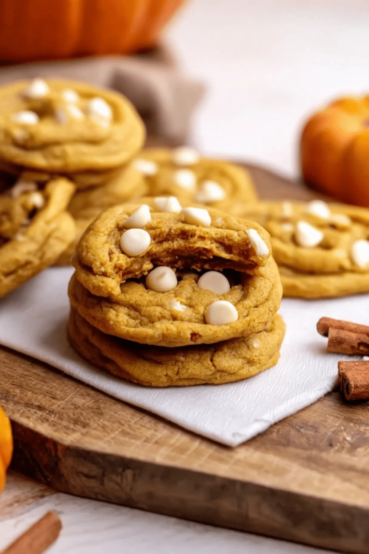 Pumpkin White Chocolate Chip Cookies