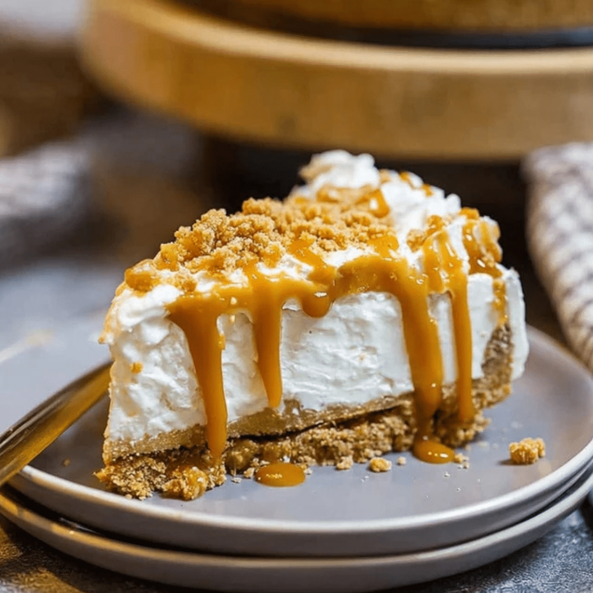 Salted Caramel No Bake Cheesecake