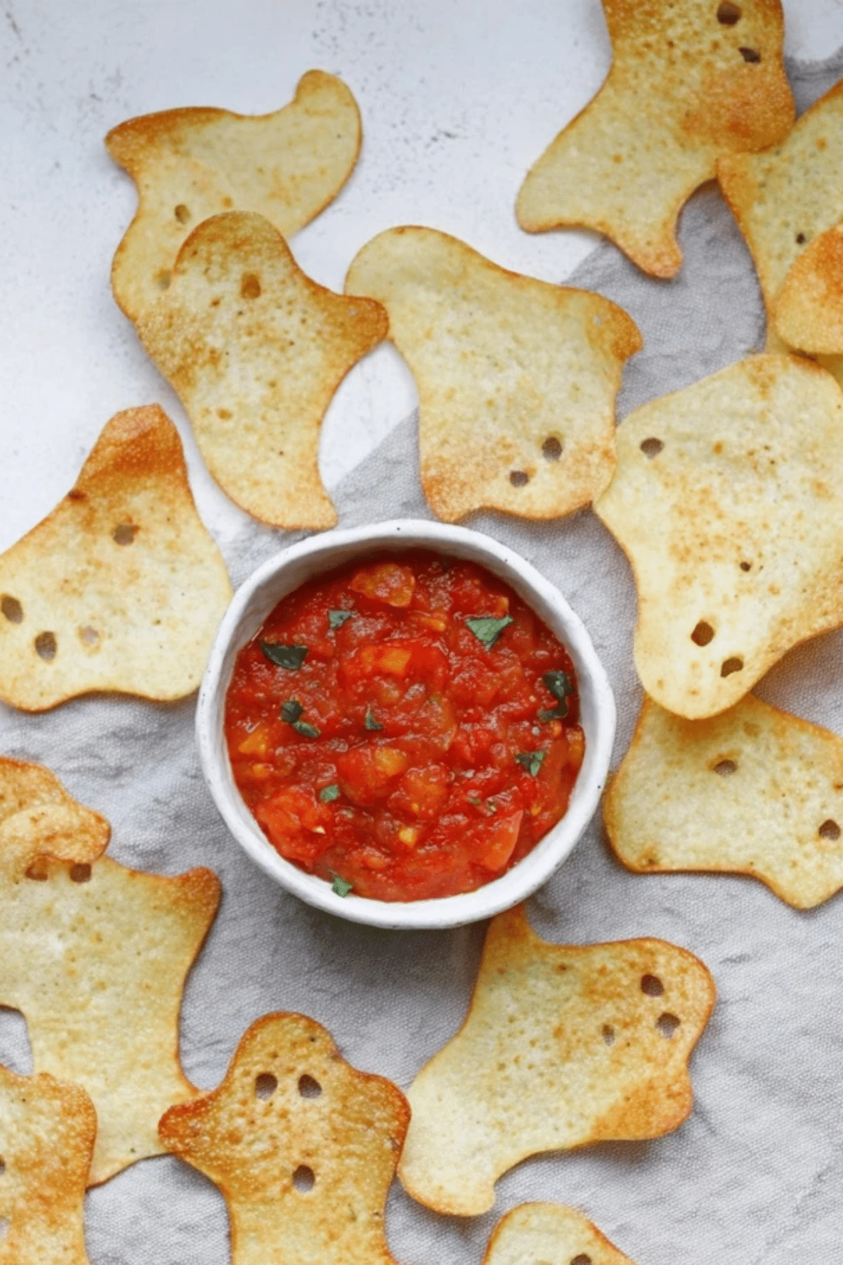 Spooky Baked Halloween Chips