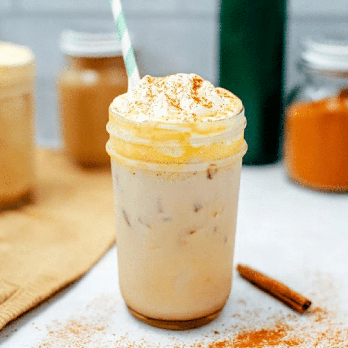 Starbucks Iced Chai with Pumpkin Cream