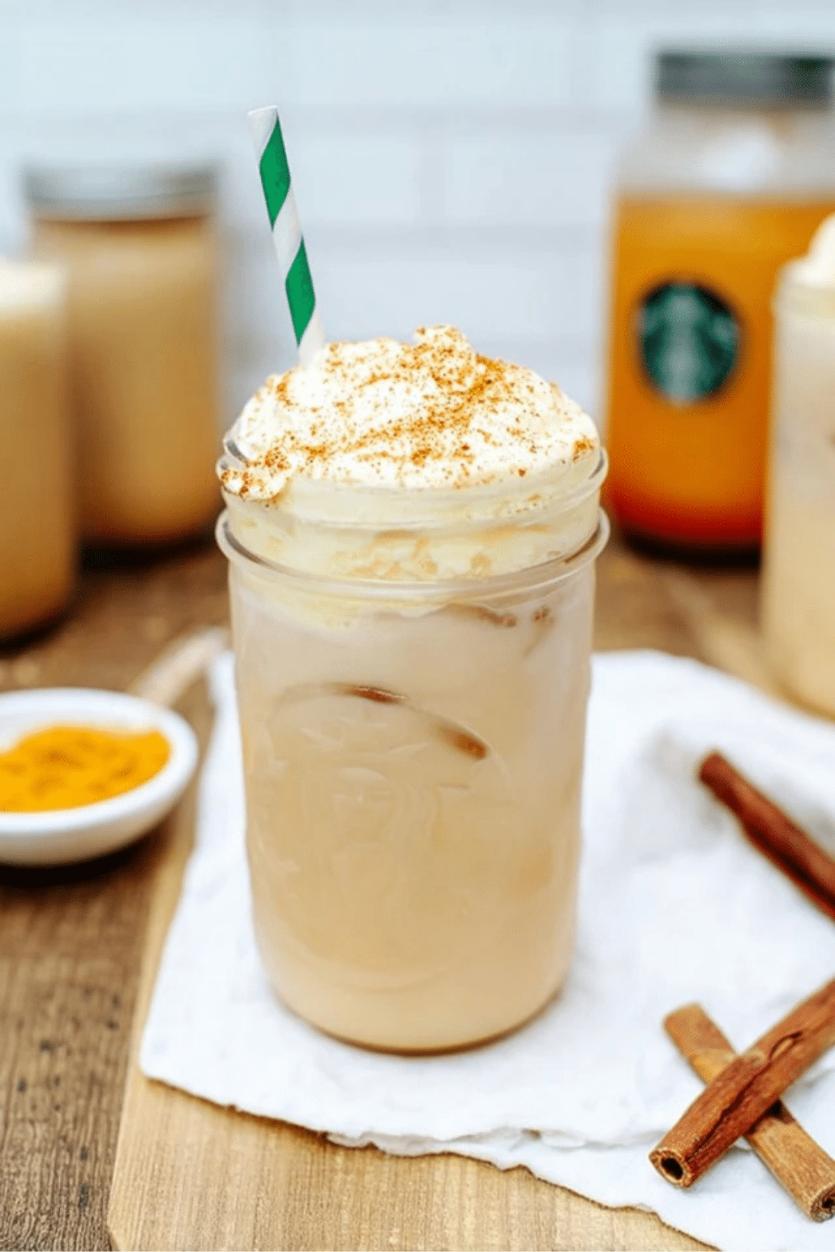 Starbucks Iced Chai with Pumpkin Cream