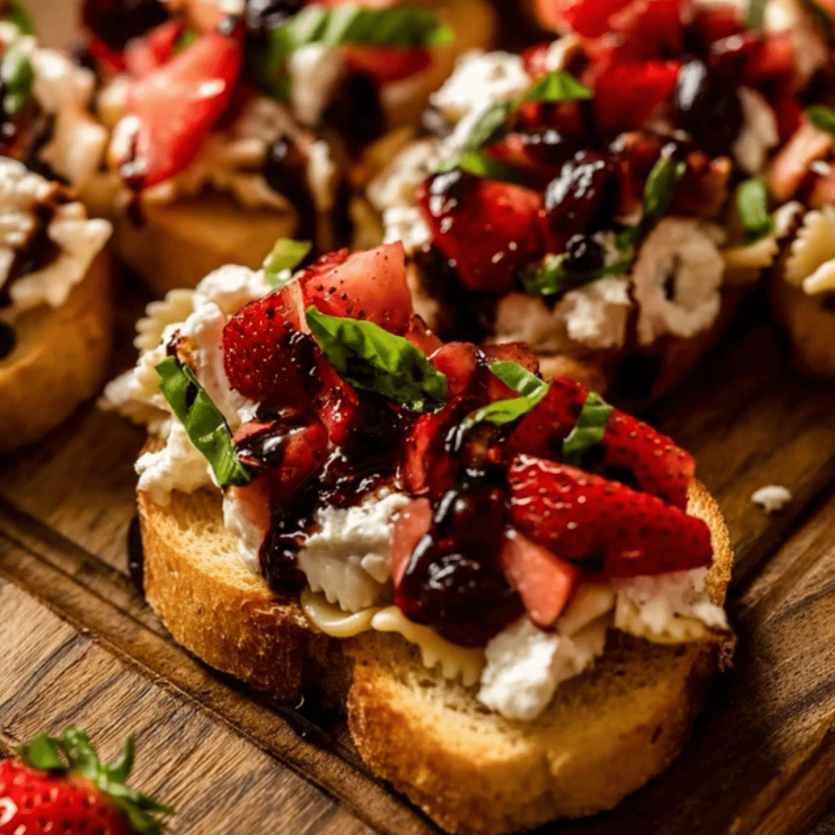 Strawberry Goat Cheese Bruschetta