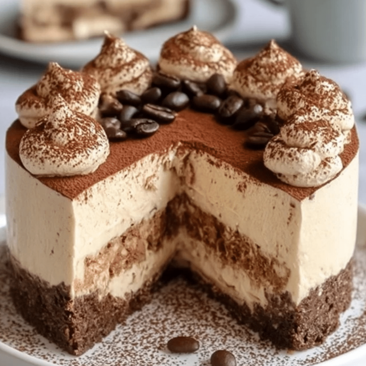 Tiramisu Cold Brew Coffee Cheesecake