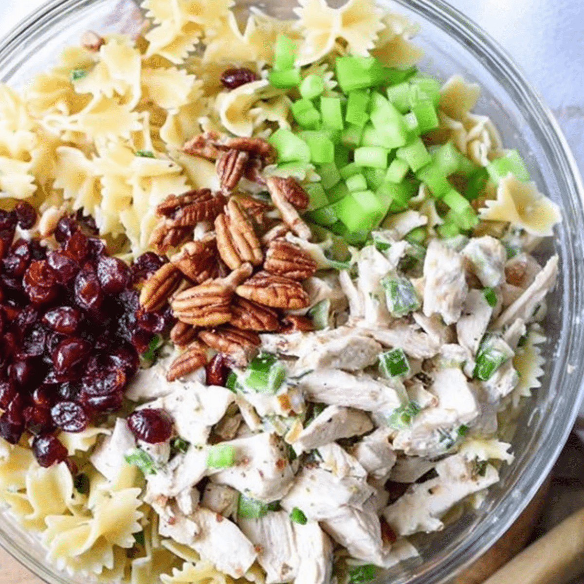 Turkey Cranberry Pasta Salad