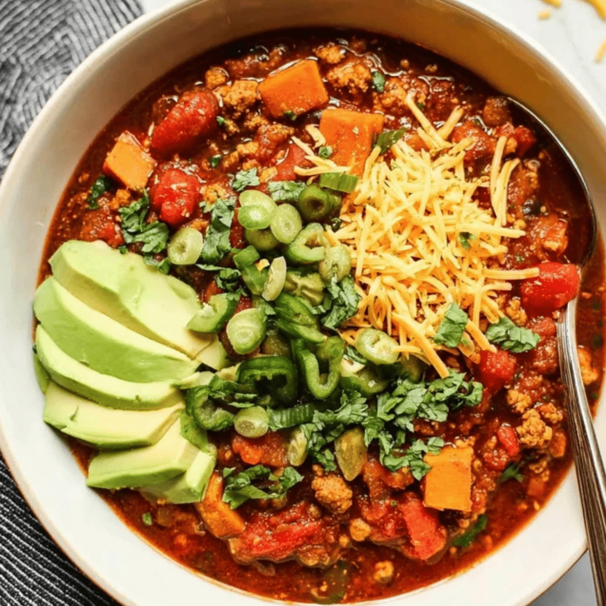 Turkey Sweet Potato Chili