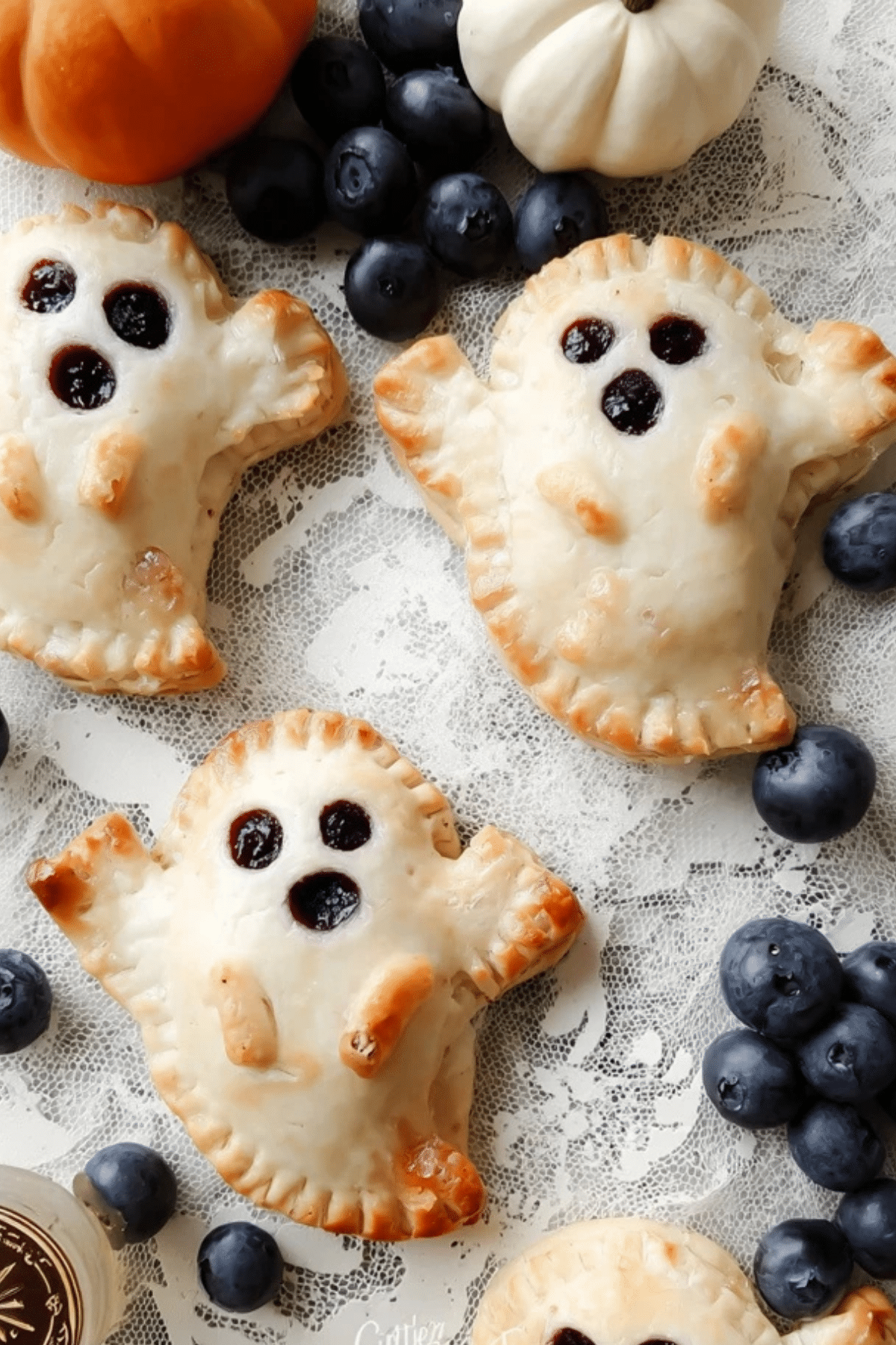 Vegan Blueberry Ghost Hand Pies