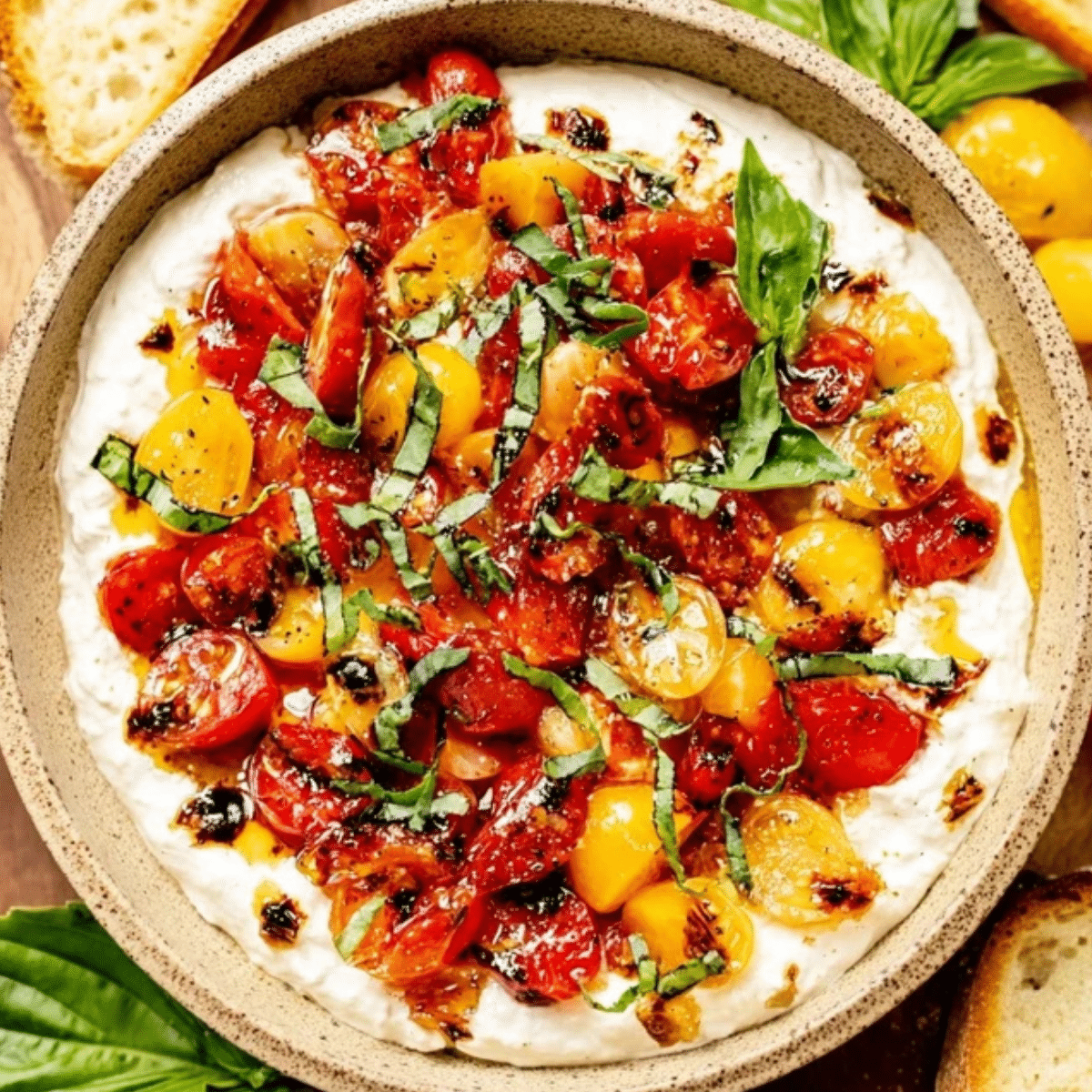 Whipped Feta Bruschetta Dip