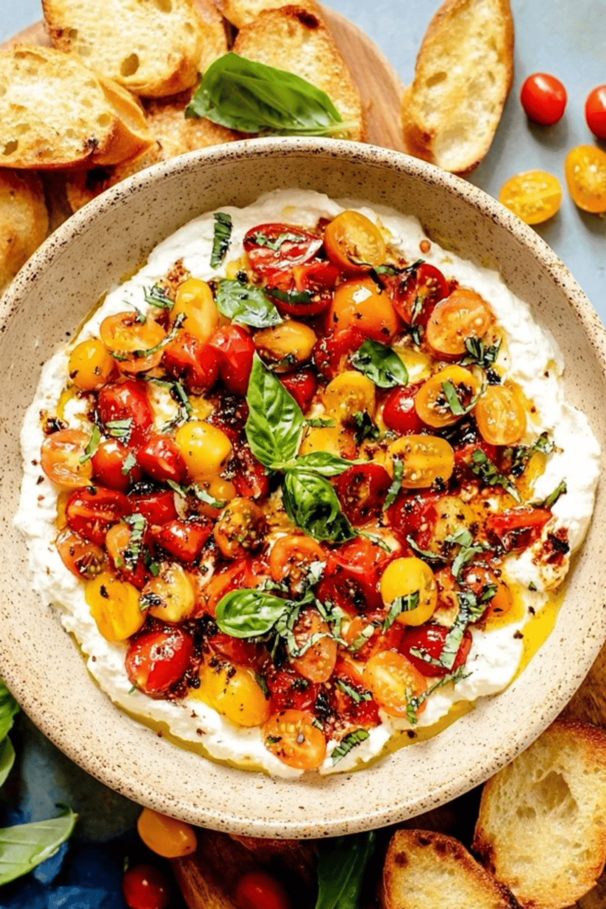 Whipped Feta Bruschetta Dip