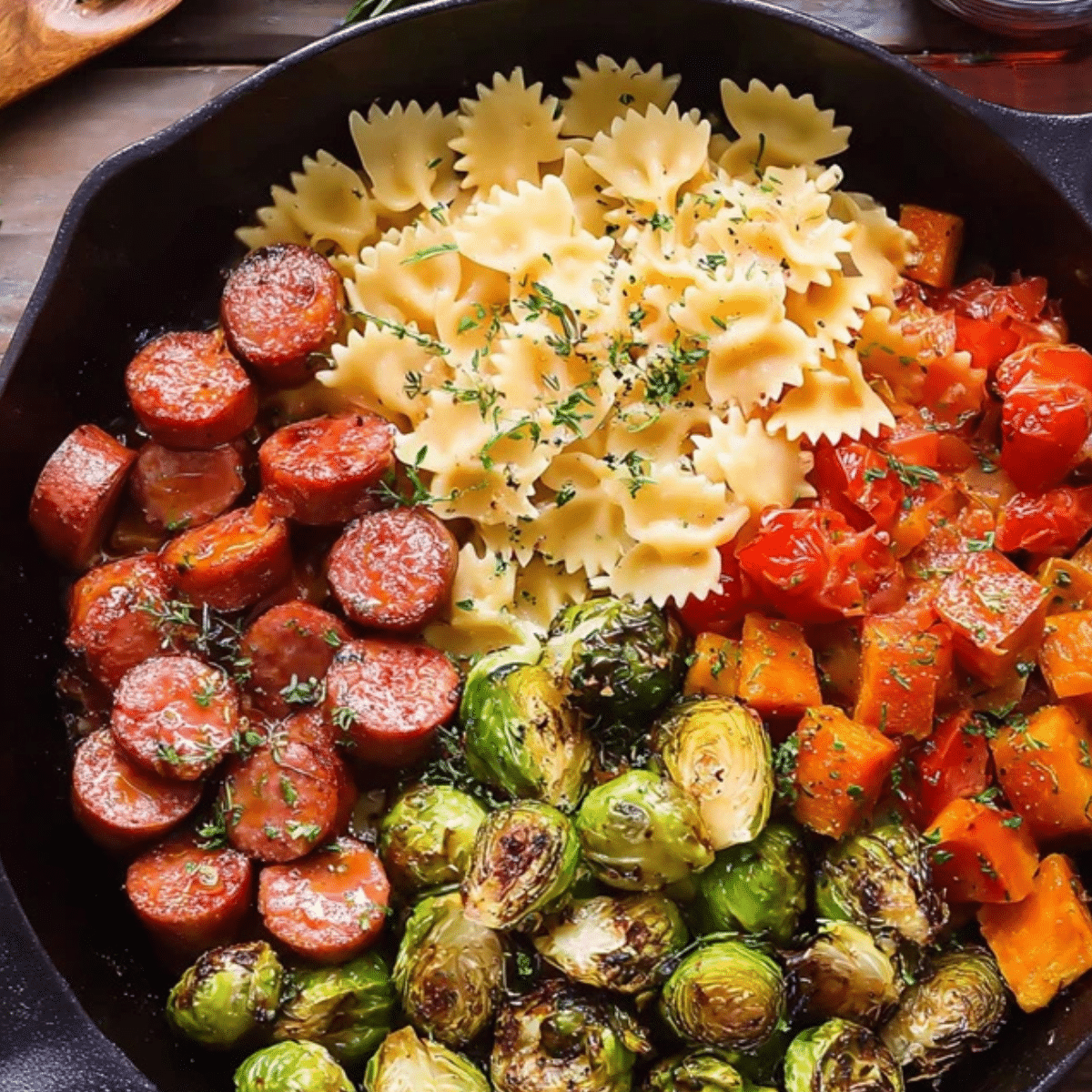 sausage veggies pasta