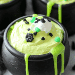 Bubbling Key Lime Mousse Cauldrons