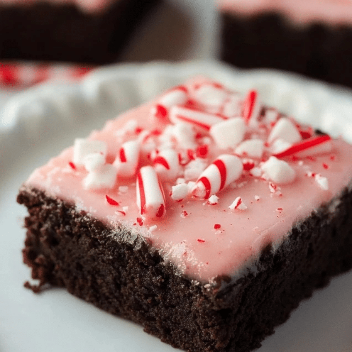 Candy Cane Brownies