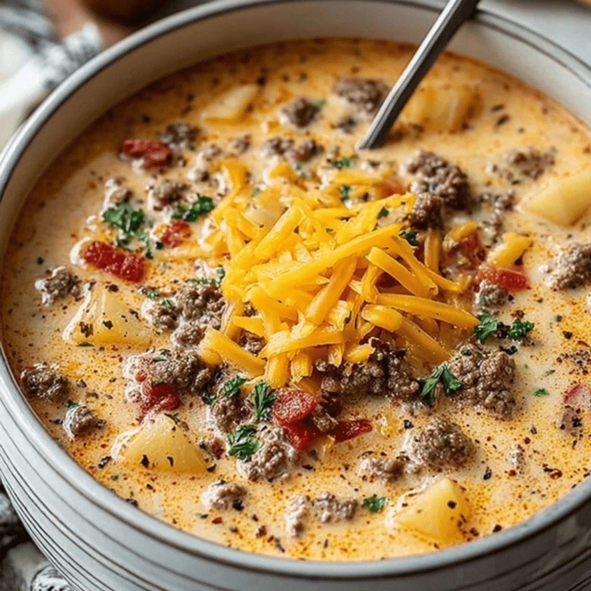 Cheeseburger Soup