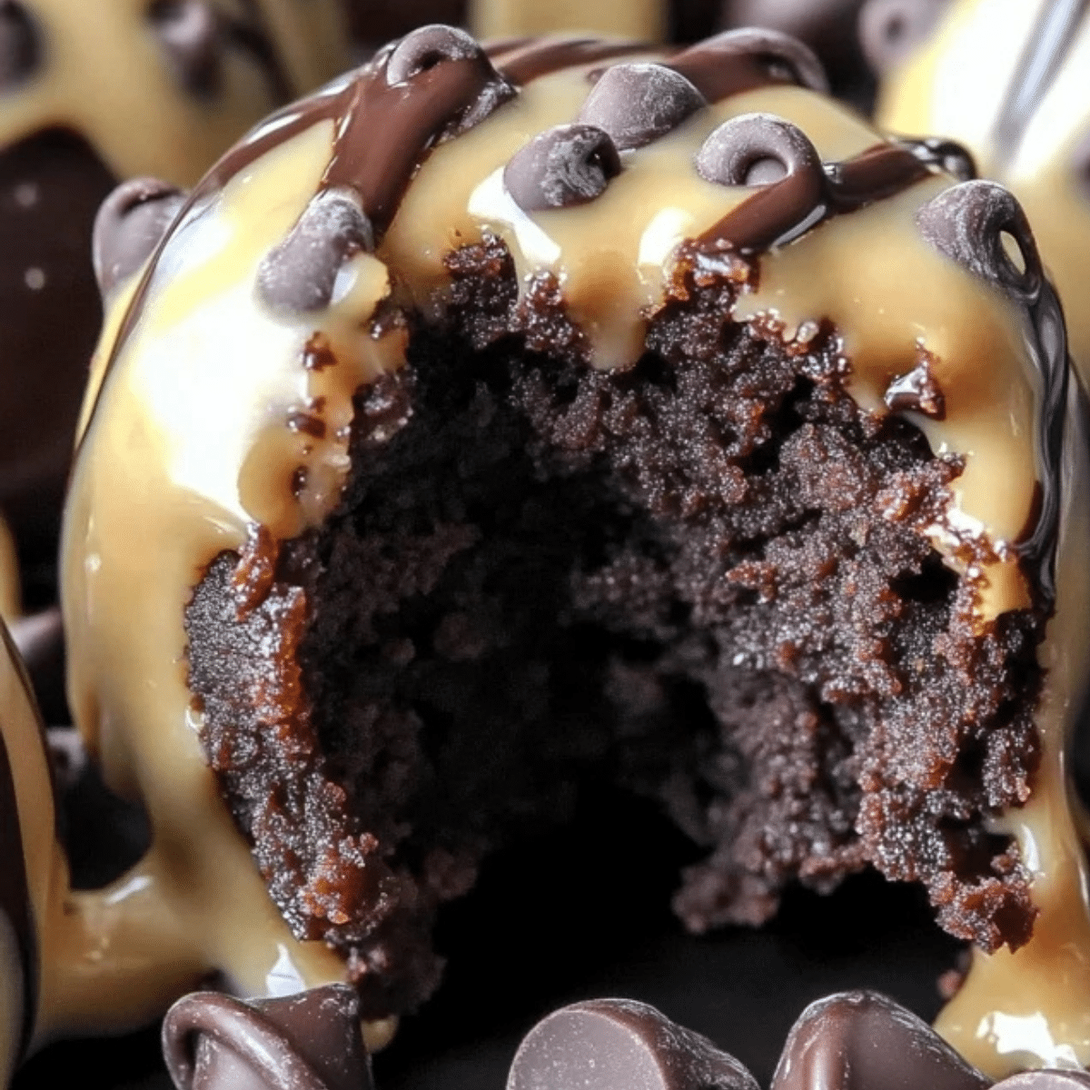 Chocolate Chip Cookie Dough Brownie Bombs