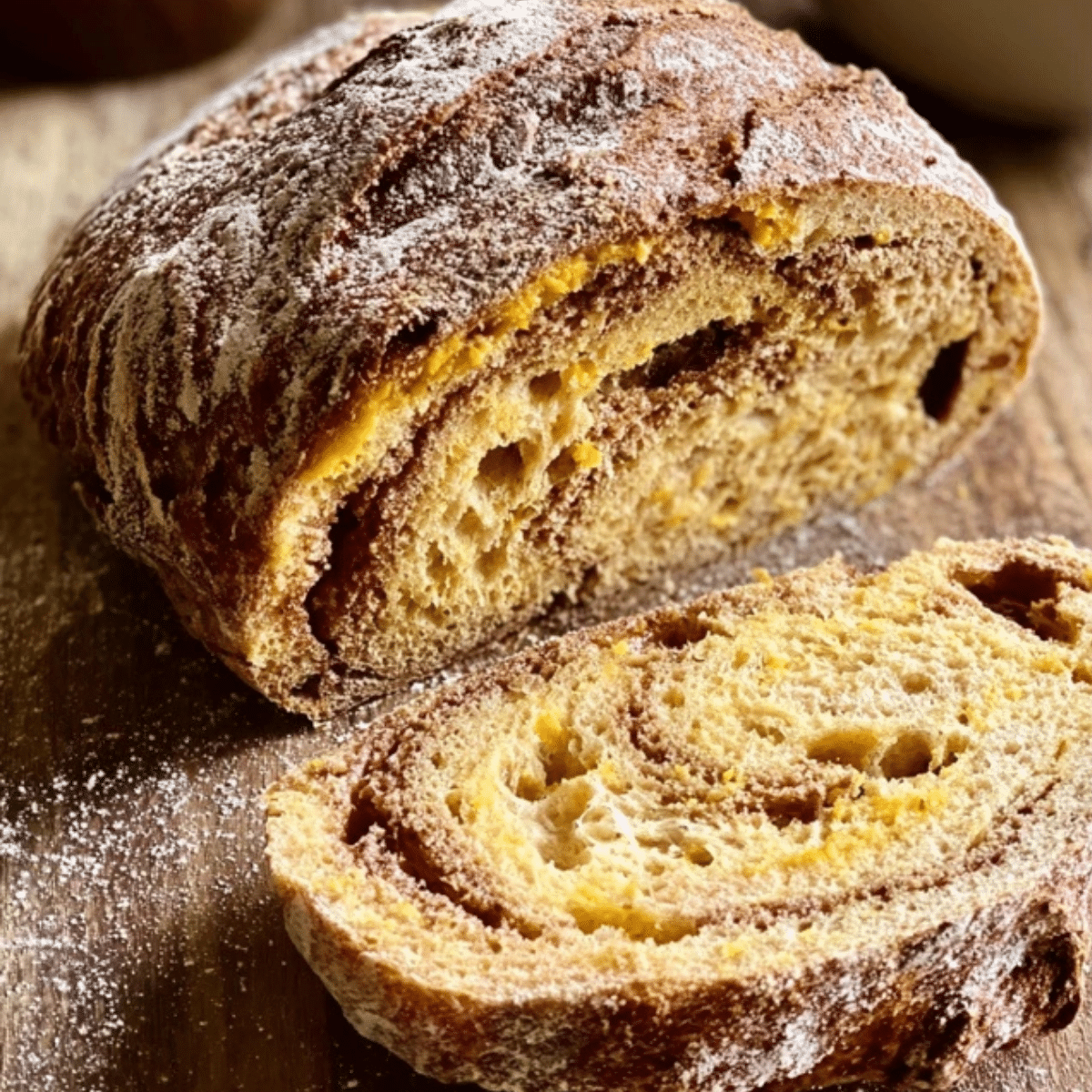 Cinnamon Swirl Pumpkin Sourdough Bread