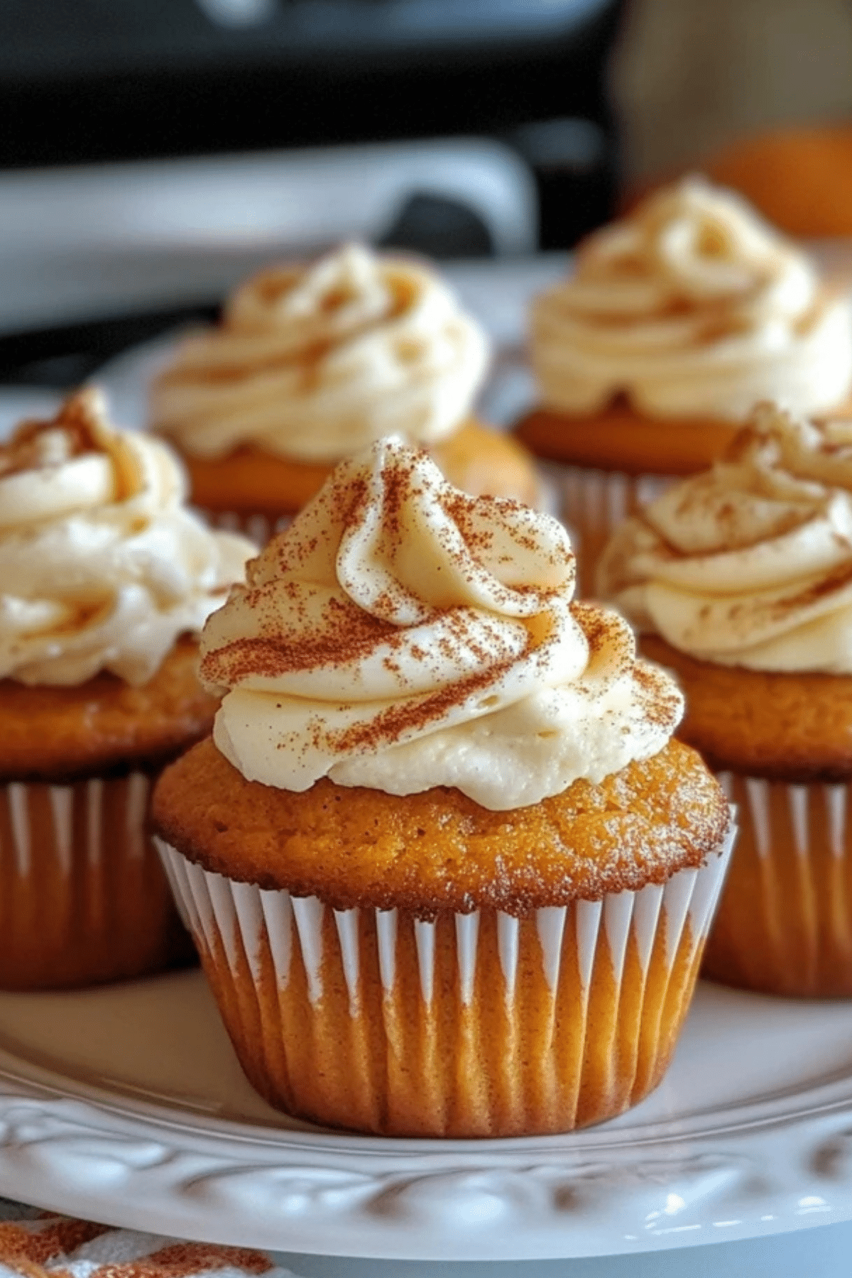 Cream-Filled Pumpkin Cupcakes