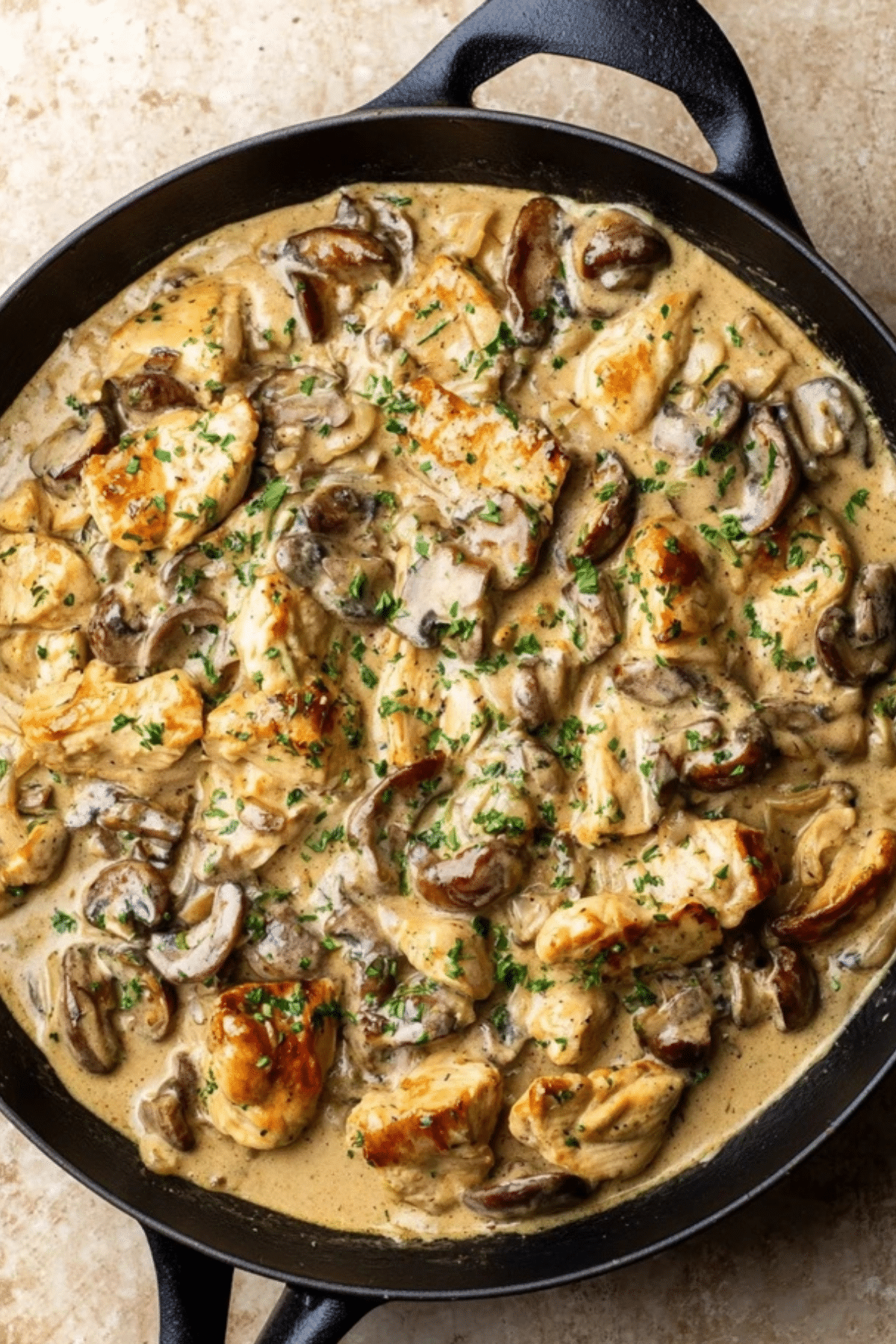 Creamy Chicken Stroganoff