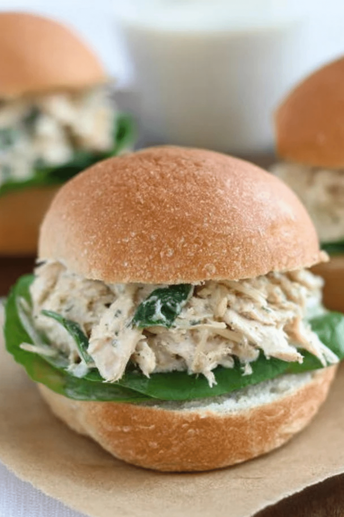 Crock Pot Chicken Caesar Sandwiches