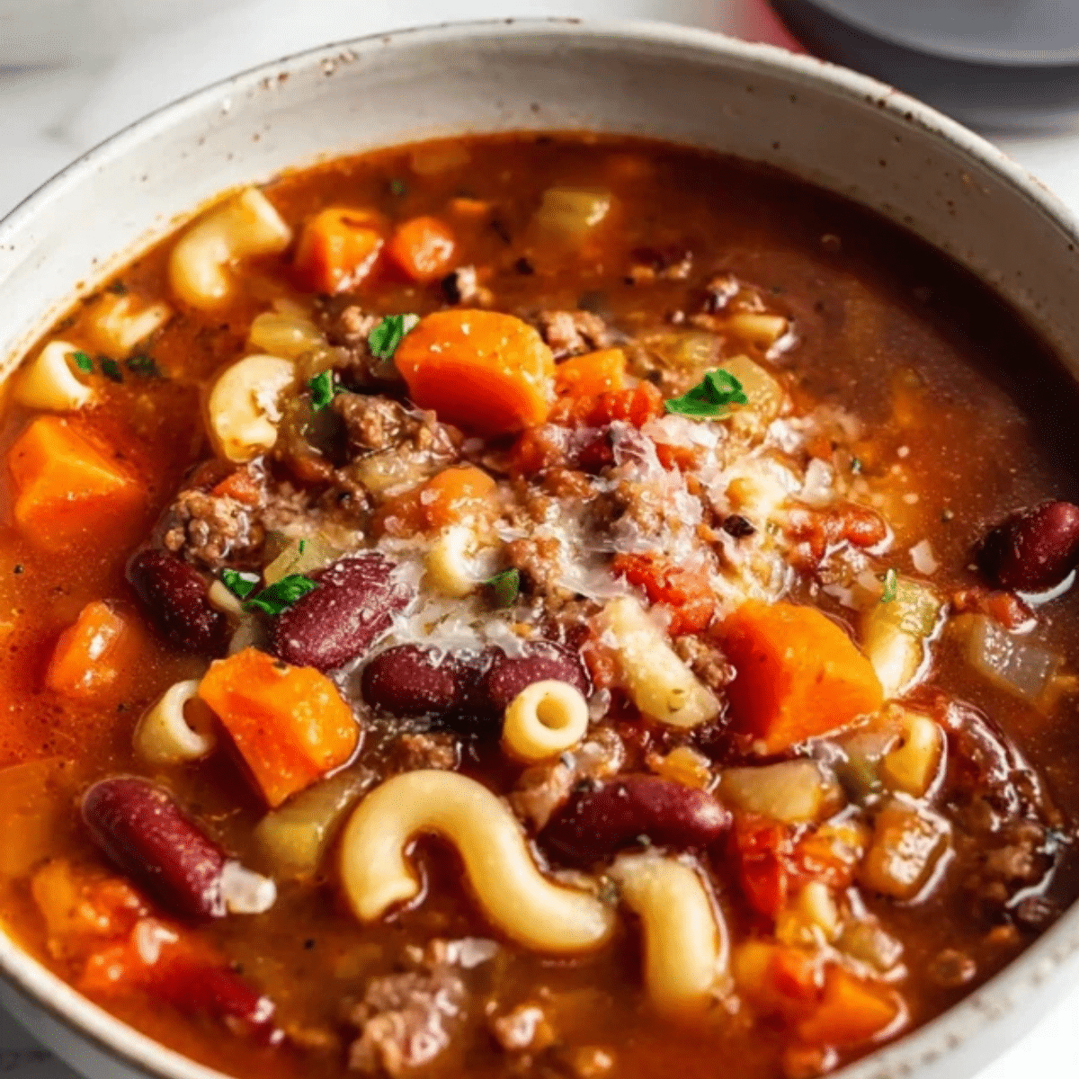 Crockpot Pasta Fagioli Soup