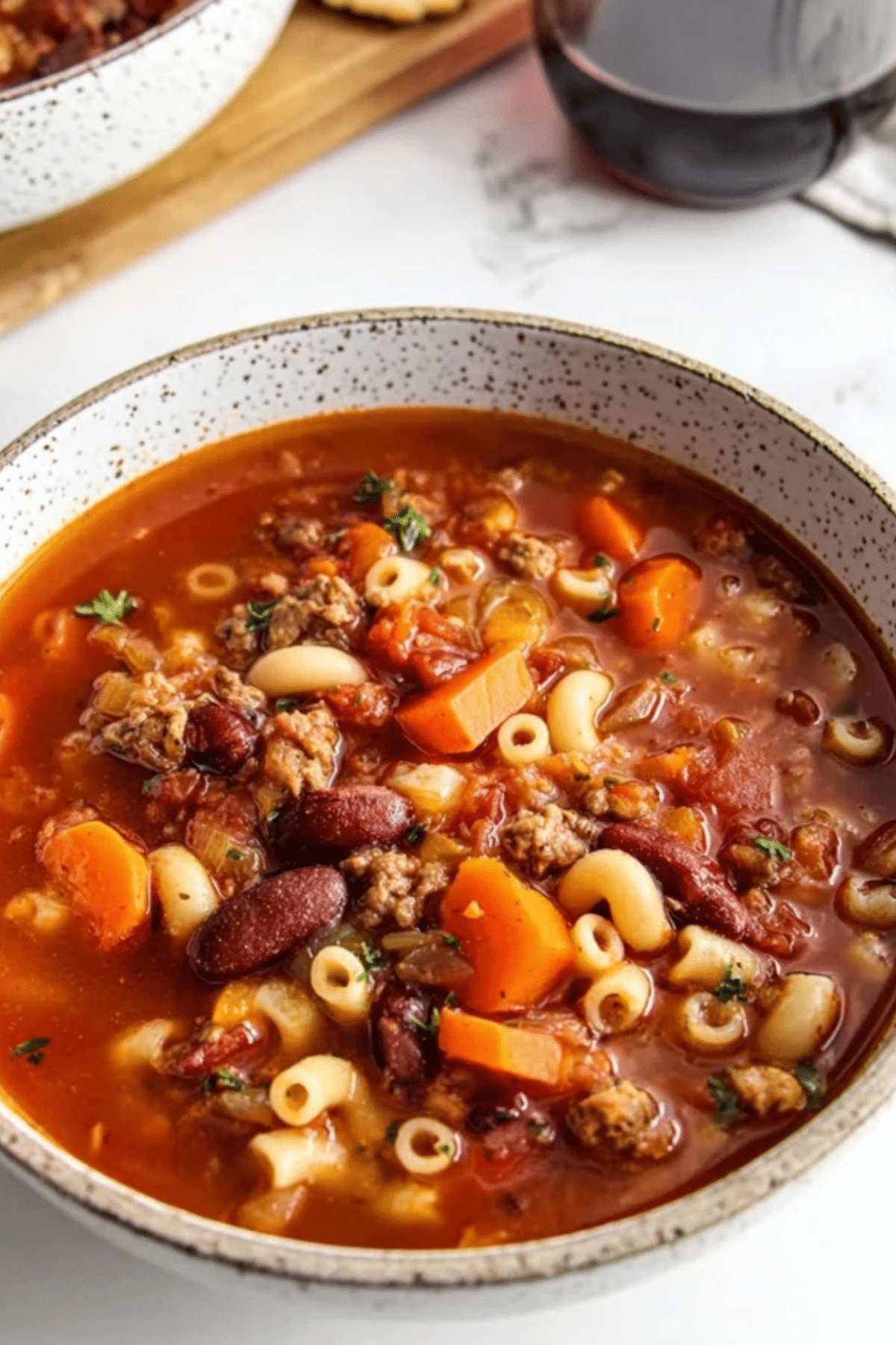Crockpot Pasta Fagioli Soup