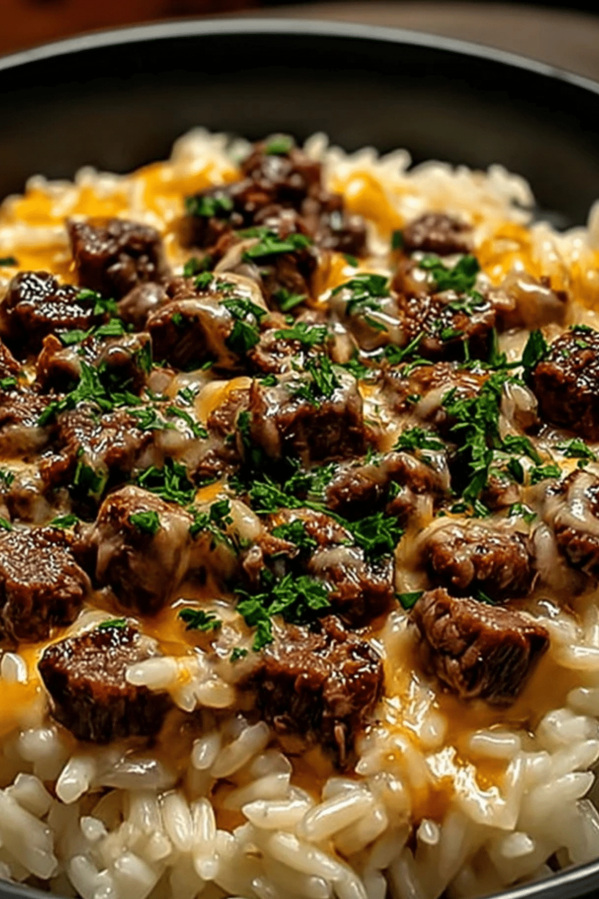 Garlic Butter Beef and Rice