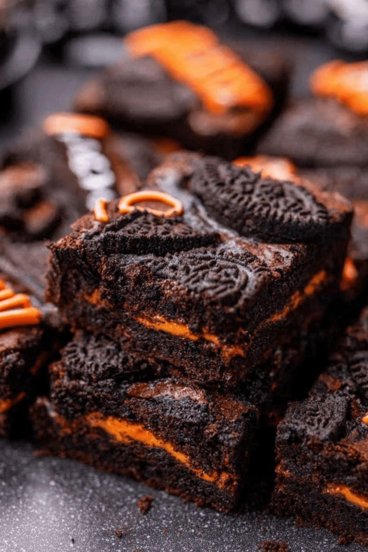 Halloween Oreo Brownies