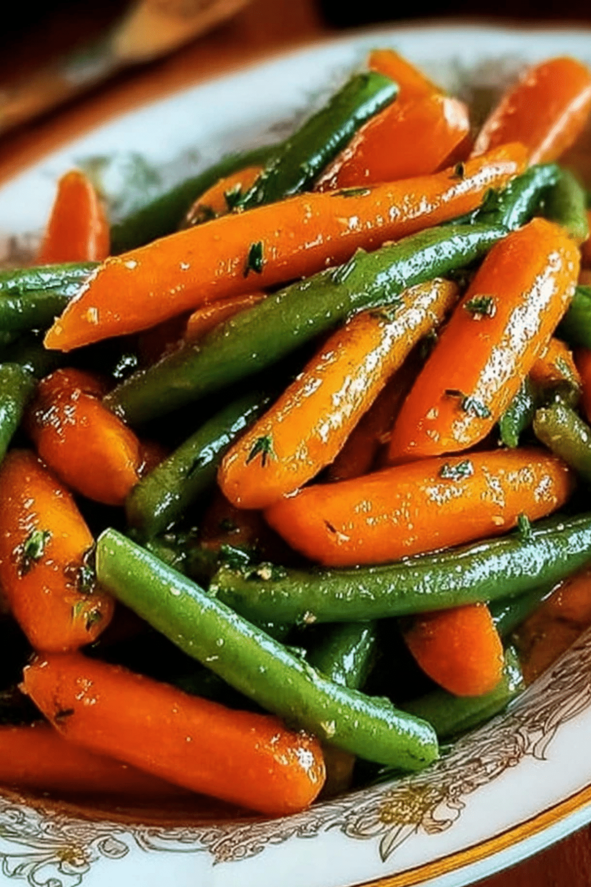 Honey Glazed Carrots and Green Beans