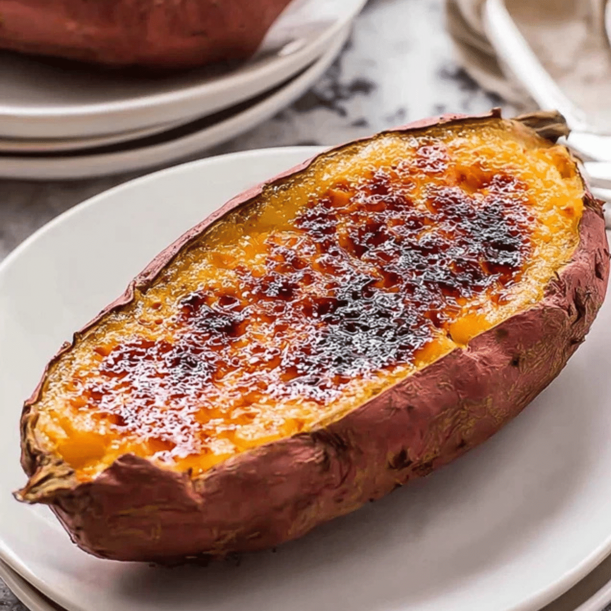 Japanese Sweet Potato Crème Brûlée