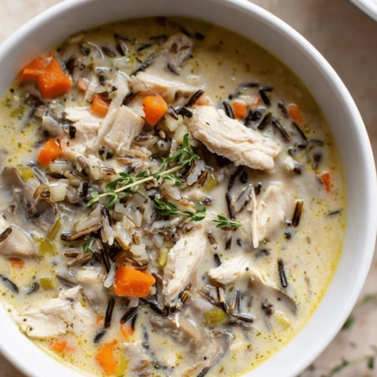 Leftover Turkey Wild Rice Soup