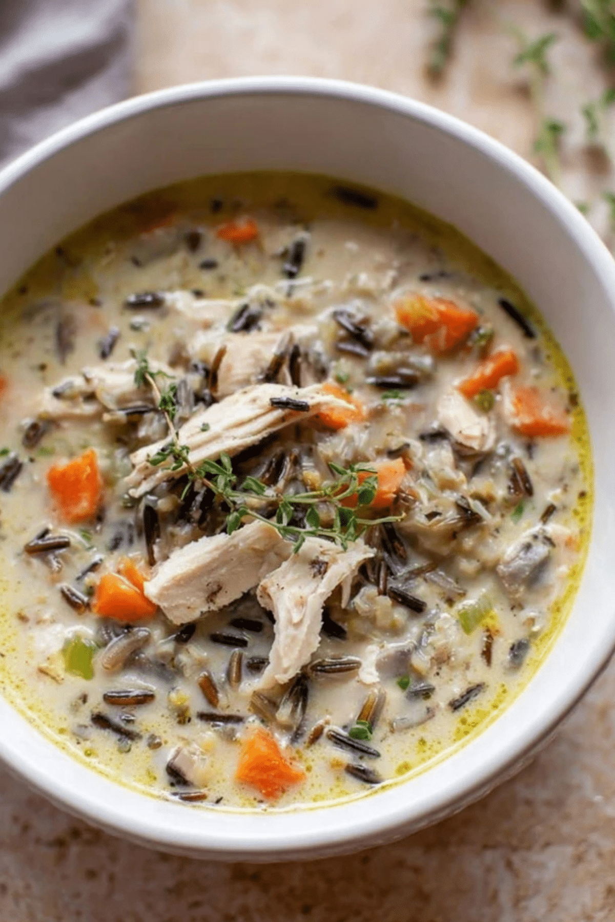 Leftover Turkey Wild Rice Soup