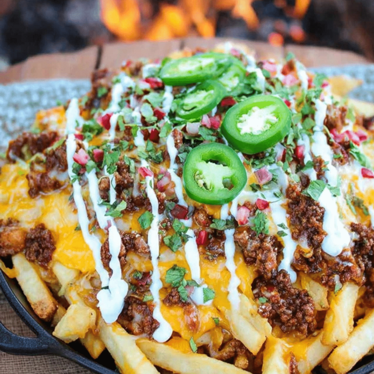 Loaded Chili Cheese Fries
