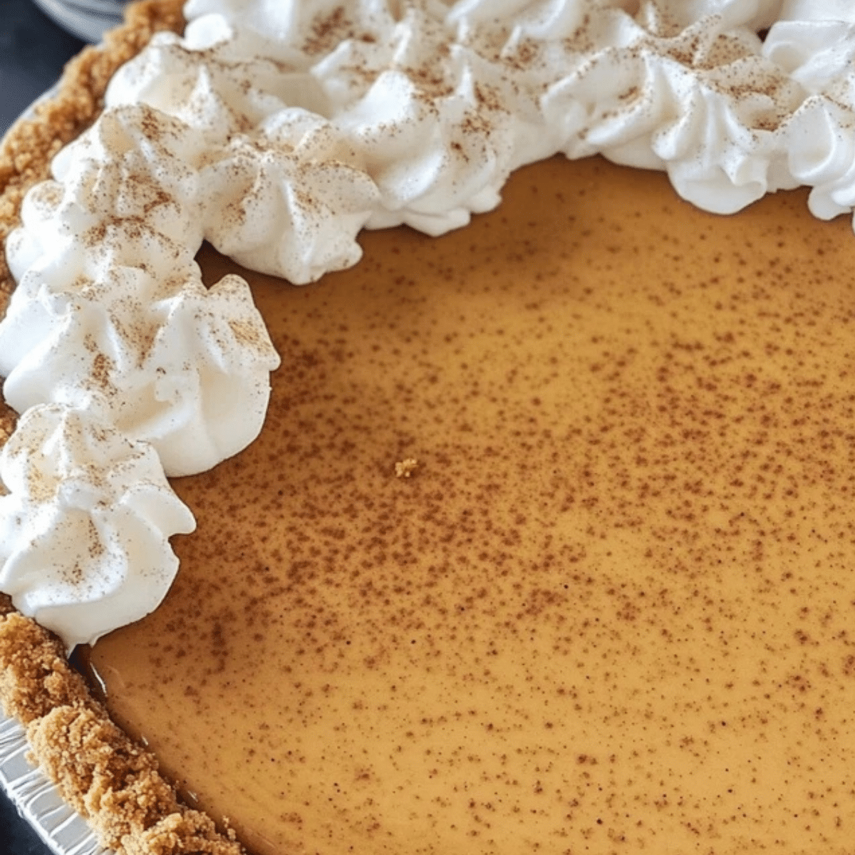No-Bake Marshmallow Pumpkin Pie