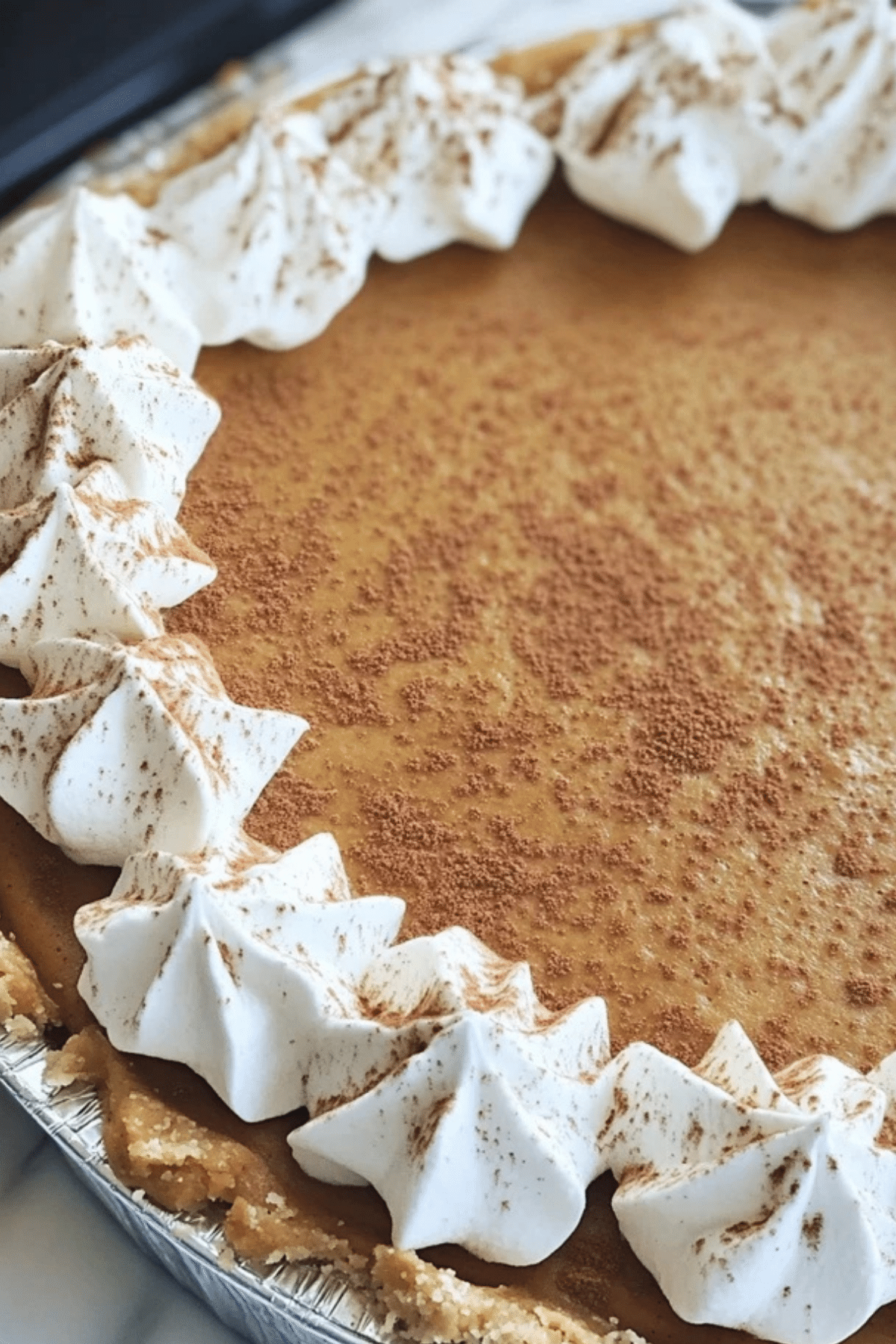 No-Bake Marshmallow Pumpkin Pie