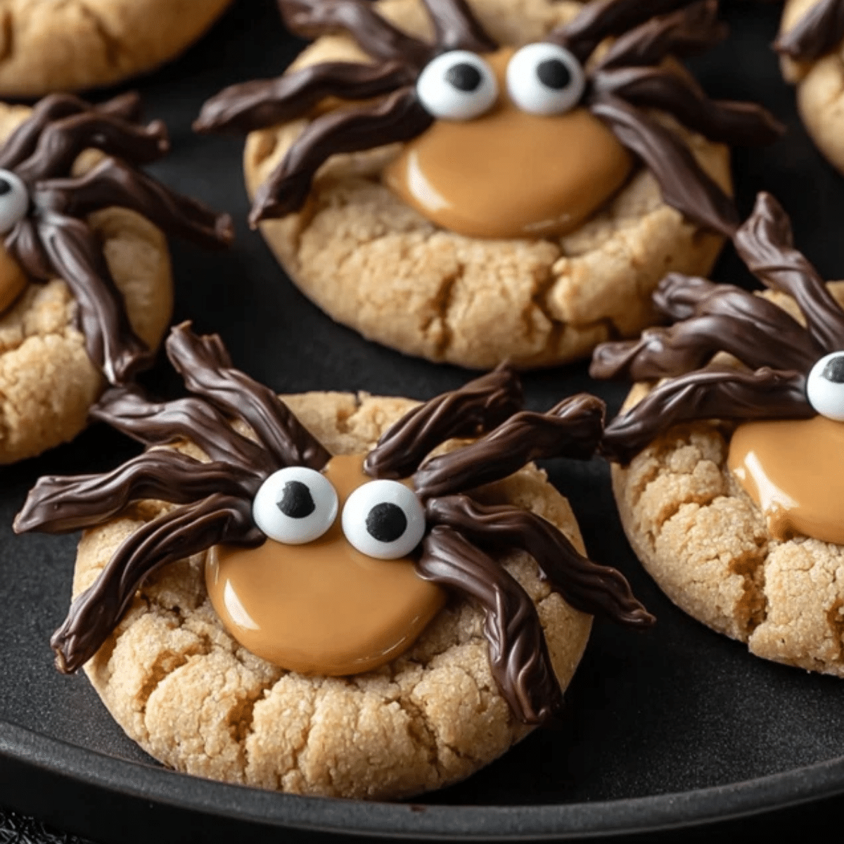 Peanut Butter Spider Cookies