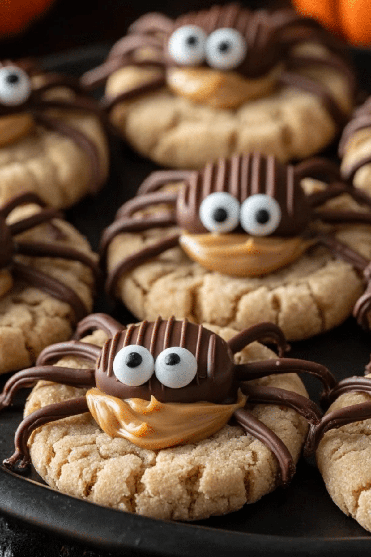 Peanut Butter Spider Cookies