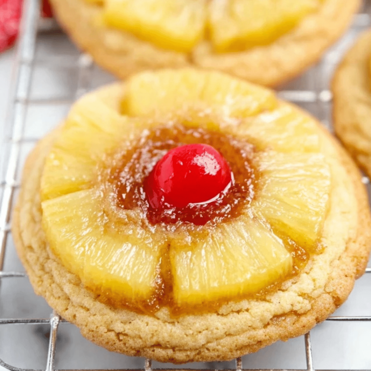 Pineapple Upside Down Sugar Cookies