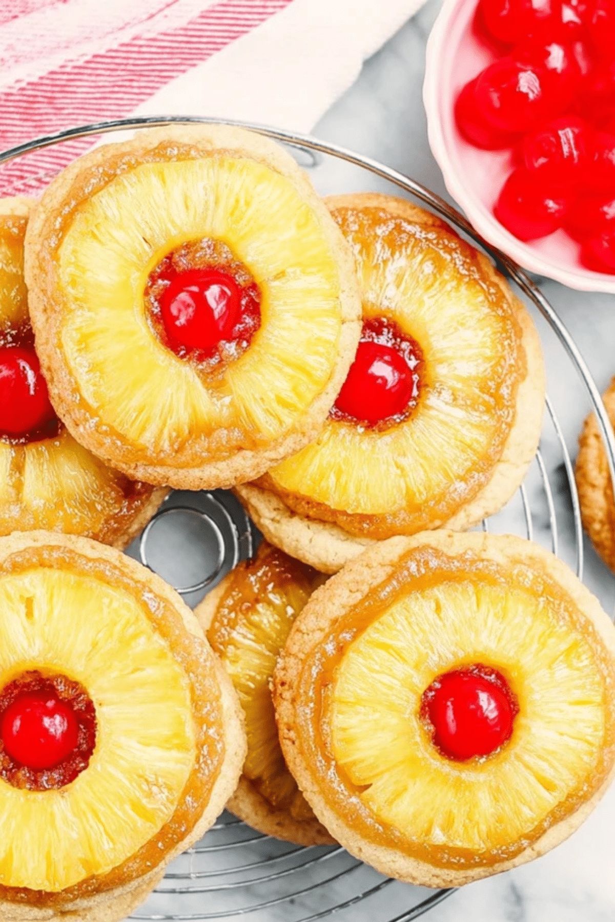 Pineapple Upside Down Sugar Cookies