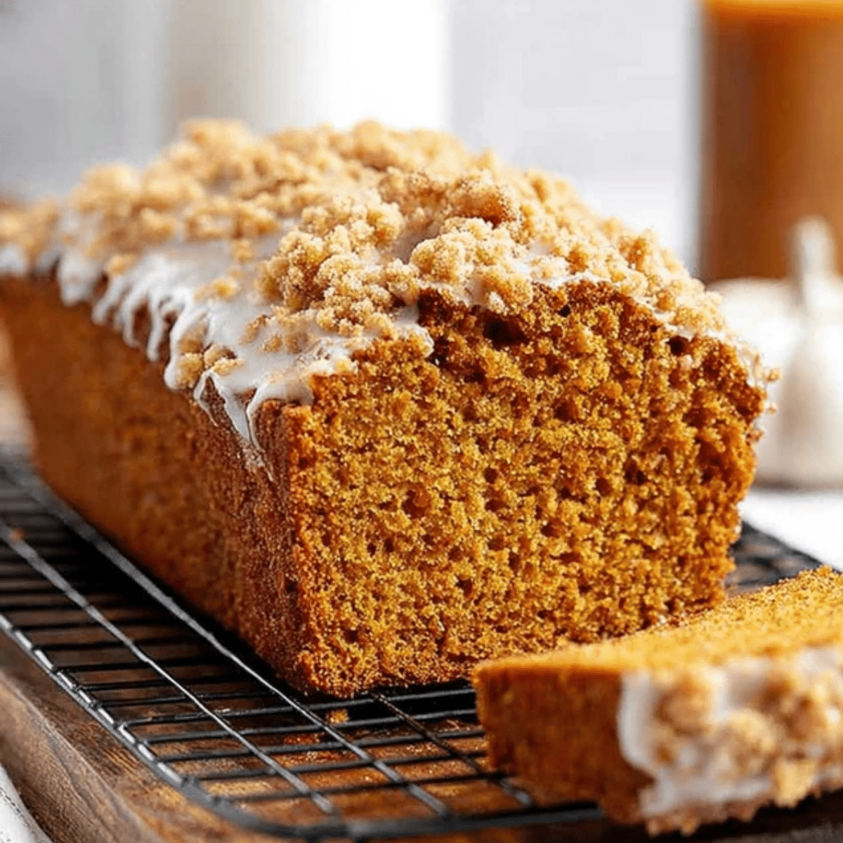 Pumpkin Bread with Maple Glaze