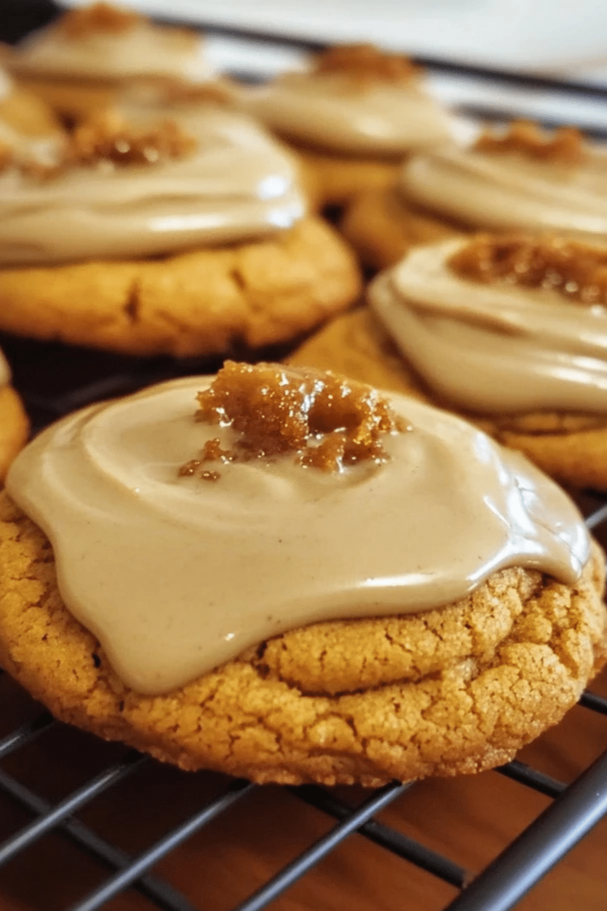 Pumpkin Cookies with Brown Butter Icing